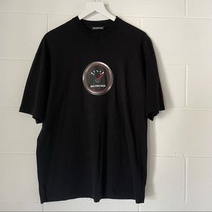 Balenciaga fuel gauge t-shirt black size small